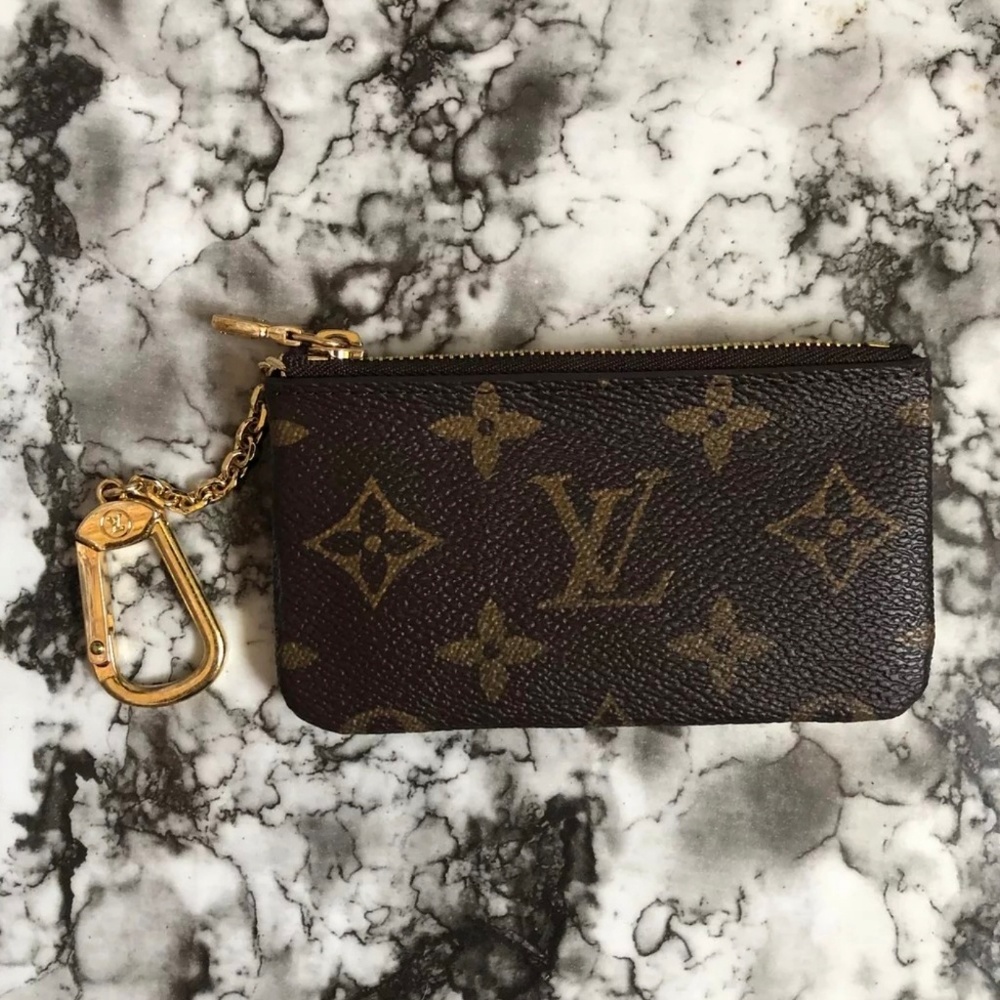 Monogram Cles key card pouch
